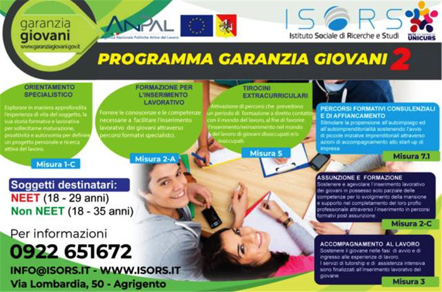 La Regione Siciliana ha riproposto la misura “Garanzia Giovani 2″ per migliorare l’occupazione dei giovani siciliani