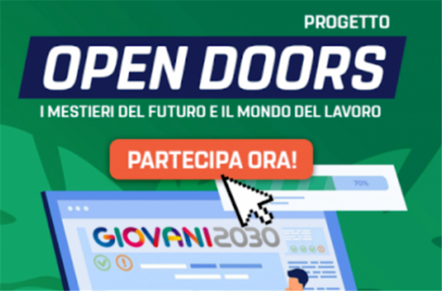 Open Doors:  il futuro passa da ciò che decidi di fare oggi! Iscrizione aperte per il 7 giugno